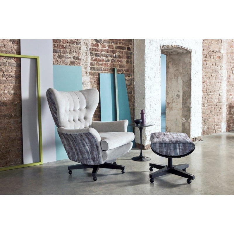 Jay Blades X G Plan Broadway Swivel Chair - Accent Fabric