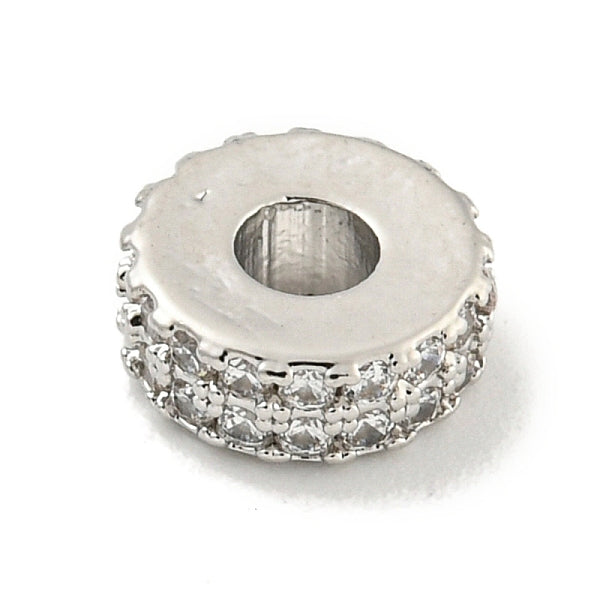 Rack placage laiton avec des perles de zircone cubique