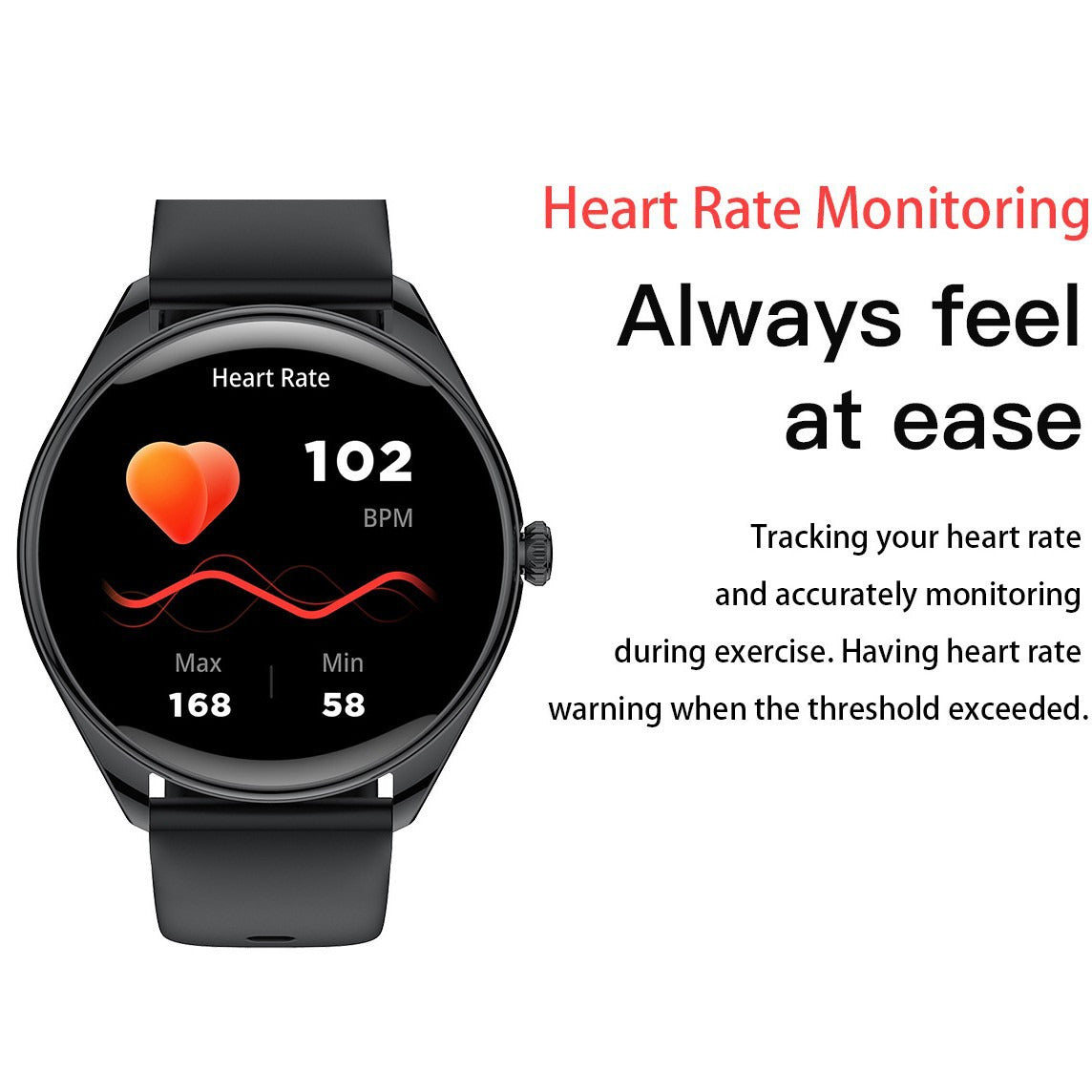 GM55 Smart Phone Watch, Step Counting, Heart Rate, Blood Pressure, Health Monitoring, Outdoor Exercise, Multi functional Hand