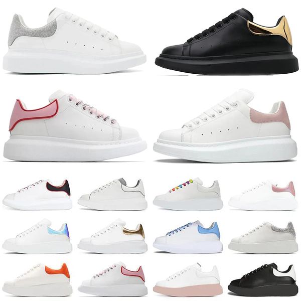 Designer autêntico de grandes dimensões designer casual ueenshoes feminino mensurros de couro de couro plataforma plana