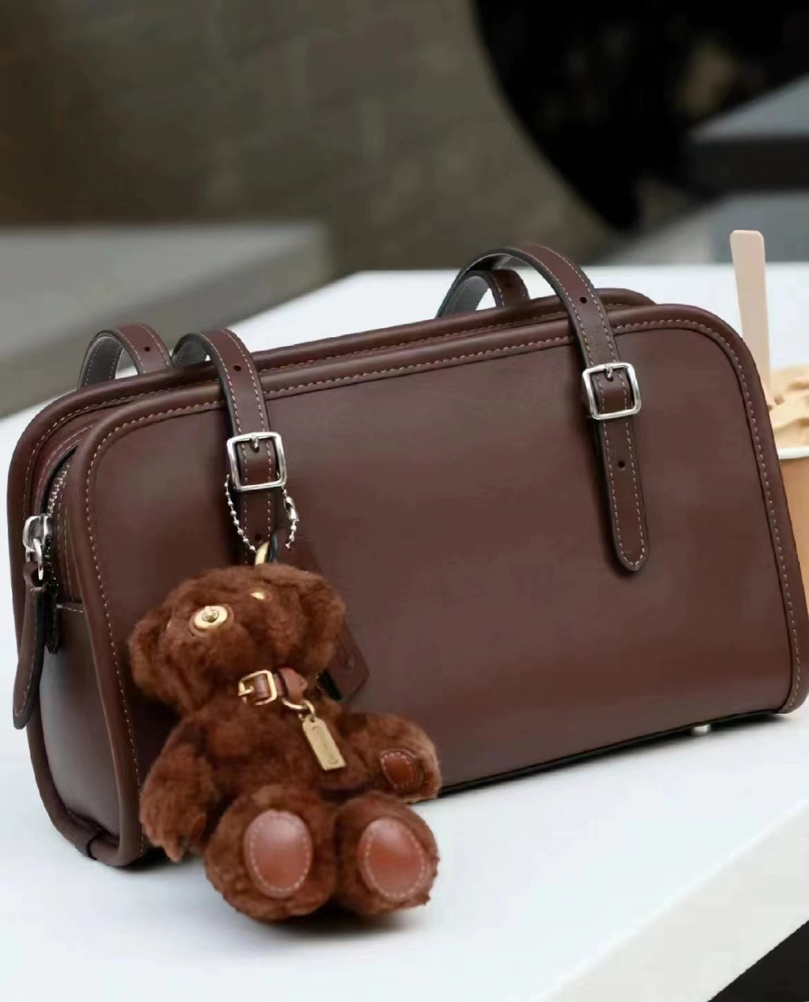 Luxurys swing zip bag the tote Designer bag sacoche Swing Zip Armpit Wallet 25cm tabby Bags mirror quality Womens Shoulder handbag Dark Brown Hobo C