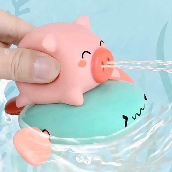 Bath Toys For kids Fun Floating Squeeze And Squirt Bathtub Squirters Cute Floating Swim Cartoon animal Childrens Water Toys C250211