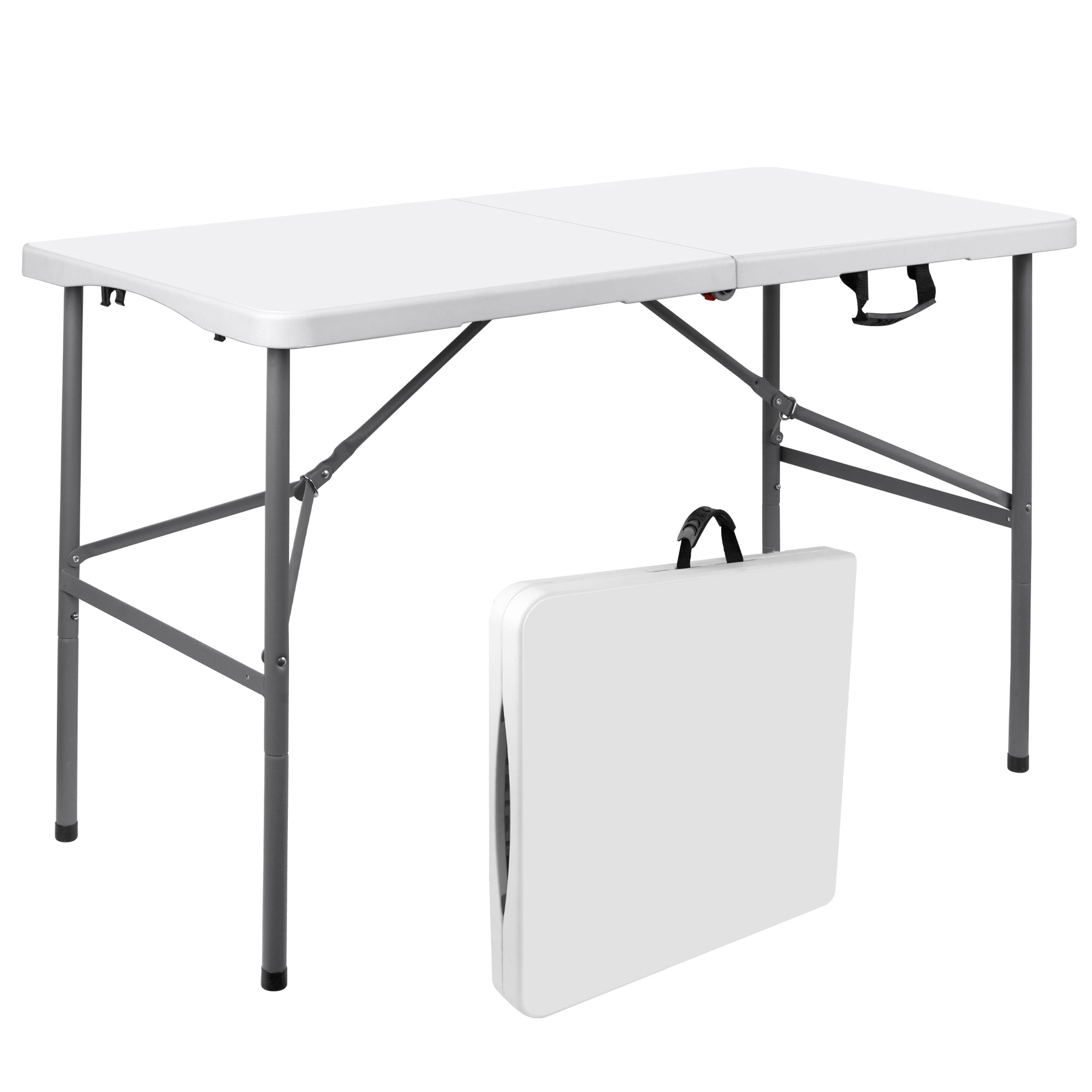 TEMU Folding Table, Lightweight Folding Table For Party, Dining, Barbecue, Board Game With Carrying Handle, Folding Locks - Mesas Para Fiestas
