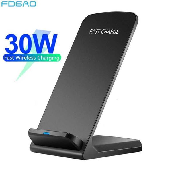 FDGAO 30W Wireless Charger Stand For iPhone 15 14 13 12 Pro 11 XS XR X Samsung S23 S22 S21 Induction Fast Charging Dock StationM240731