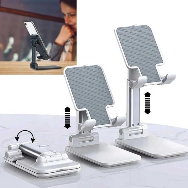 Cell Phone Mounts Holders High Quality Desktop Tablet Holder Table Cell Foldable Extend Support Desk Mobile Adjustable Phone Holder Stand CL