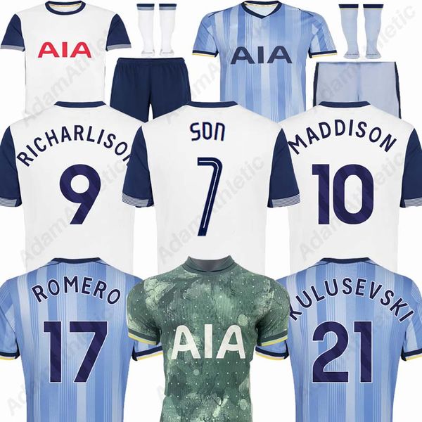 SON soocer jerseys 2024 James-Maddison football shirts 24 25 Richarlison-Andrade Cristian-Romero soccer jersey kids kit player version