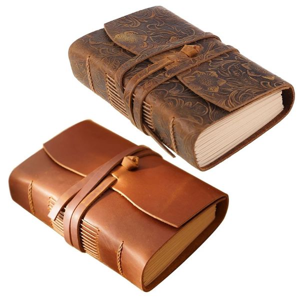 Retro Travel Journal Writing Notebook Diary Leather Bound Notepad Handmade Sketchbook Gift for students Adults Teachers 250102