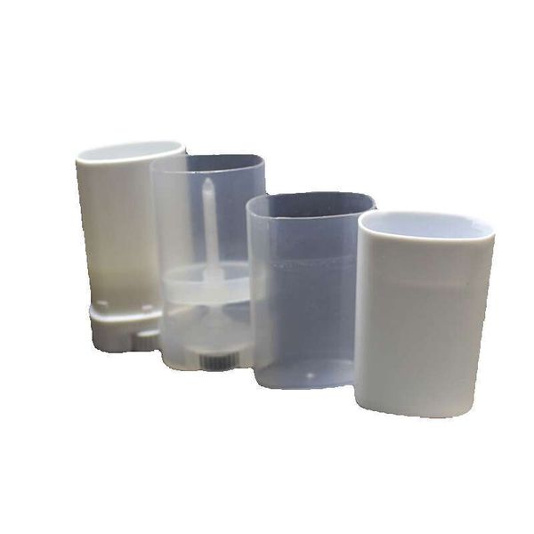 15G Empty Containers Refillable Plastic Twist-Up Bottle For DIY Natural Crystal Deodorant Stick Tube Cosmetics 20Pcs