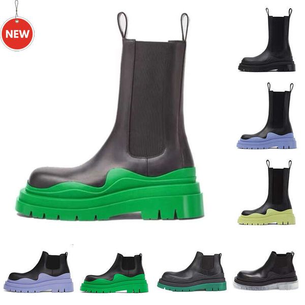 Designer Tire Boot Black Lemonade Cropped BootS Black australia Grass Ankle Low Leather Match Fabric Womens Mens Winter Autumn Anti Slip Boo