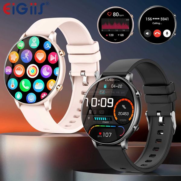EIGIIS Smart Watch For Men Women Bluetooth Call 100+ Sports Modes Fitness Tracker With Heart Rate Sleep Tracking IP67 Waterproof M240824