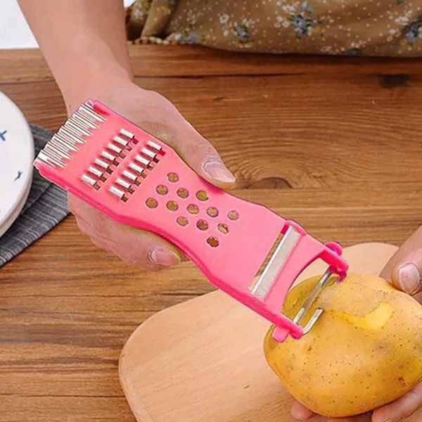 Five-in-one Plastic Peeling Knife Mtifunctional Kitchen Special Peeler Vegetable Cutter Grater Shredding Knife Kitchen Tools Y250118