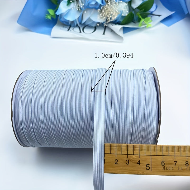 TEMU 30 Yards (1181.1 Inches) Roll Of Flat Bands For Sewing - High Stretch Tape For Clothing, Waistbands, Bed Covers, Skirts - Cord For Diy Crafts,