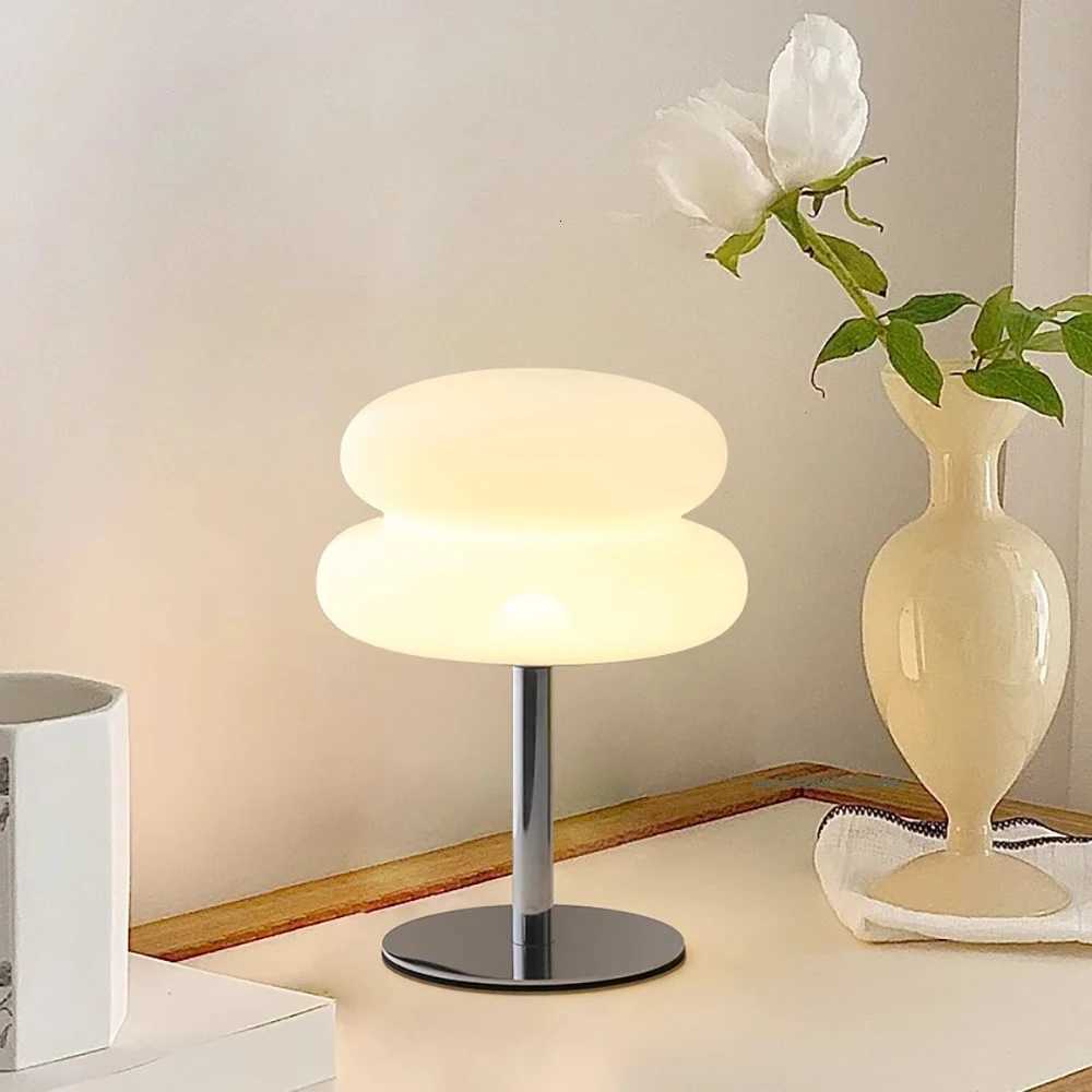 table lamp bedroom room lamps plastic lampshade USB Plug LED mushroom table lamp Living room dining room ambient lighting Y250813
