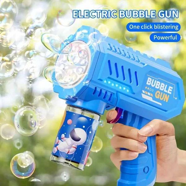 Childrens Bubble Gun Toys Fully Automatic Bubble Machine Bubble Gun Outdoor Games Summer Toys Boys and Girls Birthday GiftsW240902