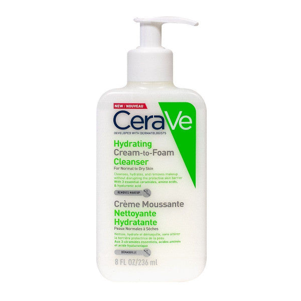 Crème Moussante Nettoyante Hydratante - Cerave Cleanser - Make-up remover 236 ml