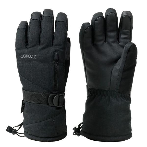 COPOZZ Ski Gloves Waterproof Gloves with Touch Screen Function Ski Gloves Warm Motorcycle Snow Gloves 241107