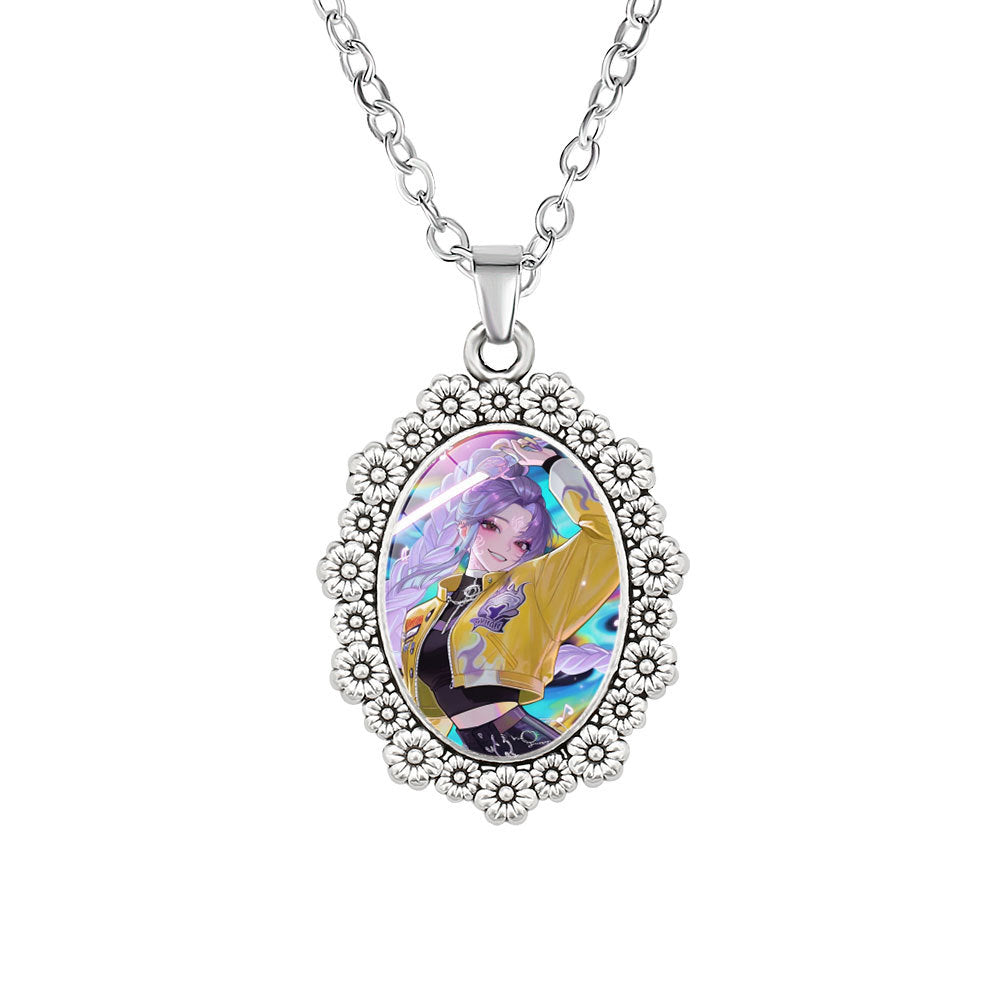 Halloween dark necklace horror scary gothic game necklace movie character science fiction animal necklaces Anime necklace F31