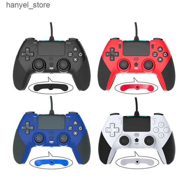 Game Controllers Joysticks new USB Wired Joystick for 4 Controller For 4 Console With vibration function six-axis with back buttons L240910