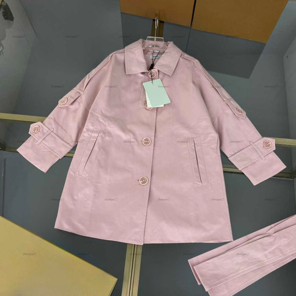 Top baby jacket Plaid lining kids coat Lovely pink Child windbreaker kids designer clothes Windproof design boy girl Outwear
