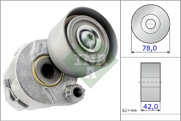 Tensioner Pulley, v-ribbed belt INA 531 0604 30