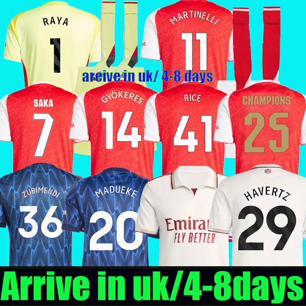 SAKA GYOKERES HAVERTZ RICE soccer jerseys 25 26 Trossard Zubimendi MADUEKE CALAFIORI Norgaard ODEGAARD MARTINELLI Nwaneri 2025 2026 MERINO football