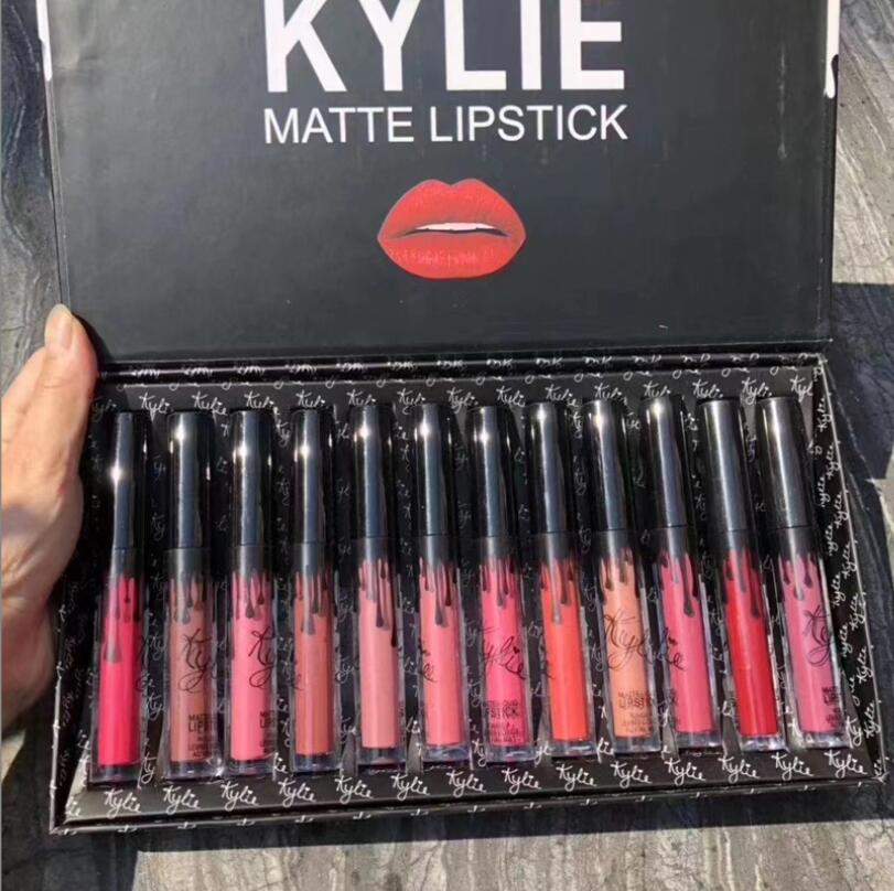 Lip Gloss 12 Set Kylie Make Up Non-stick Cup Gold Does Not Fade Moisturizing Matte Liquid Lipstick Korean Tint Drop Delivery Health B Otr0g