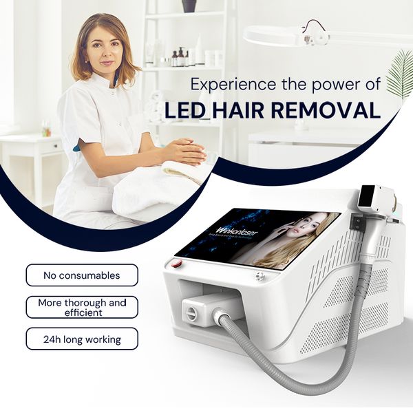 Potable Laser Hair Removal 650nm 1300nm Skin Rejuvenation Laser Diode Beauty Machine CE Approve