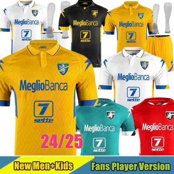 24 25 Frosinone Soccer Jerseys CHEDDIRA BAEZ OKOLI ROMAGNOLI maillots de foot 2024 KAIO JORGE CASO Away MAZZITELLI REINIER Football Shirts S