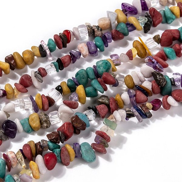 Natural & Synthetic Gemstone Chips Beads Strands