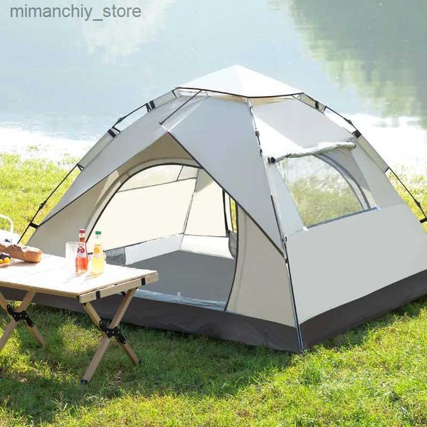 Tents and Shelters 2023 New Outdoor Camping Tent Convenient Full-automatic Waterproof and Sunscreen Quick-opening Tent 3 To 4 Peop Camping T