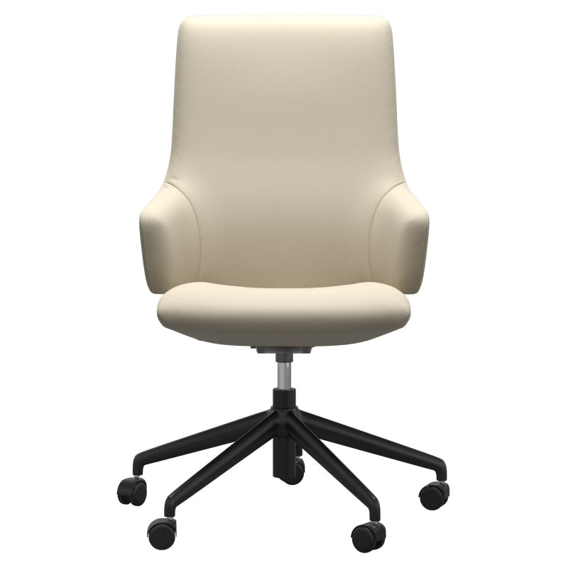 Stressless Laurel High Back Home Office Chair With Arms - Paloma Leather