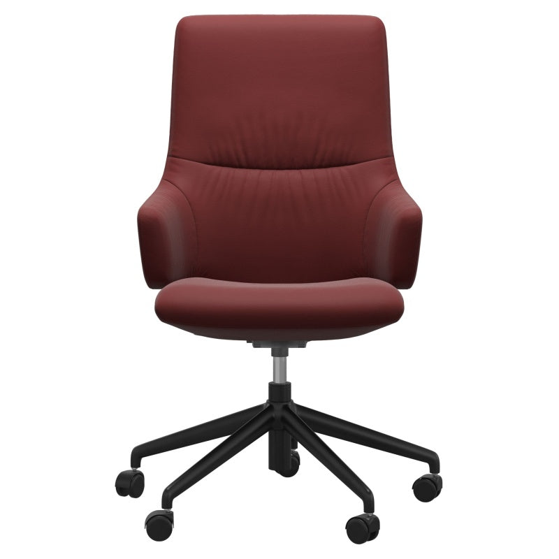 Stressless Mint High Back Home Office Chair With Arms - Batick Leather