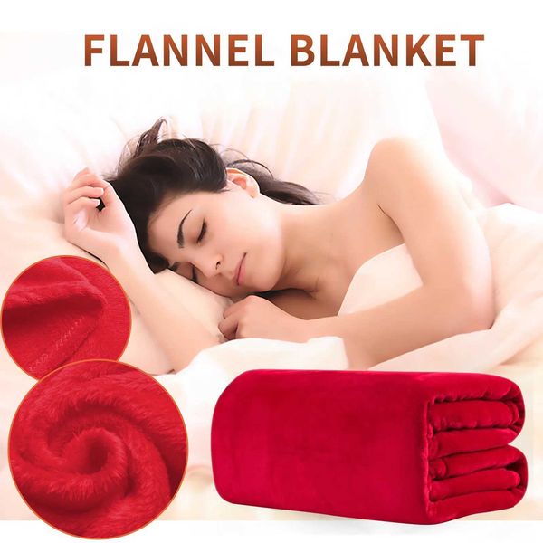 Blanket Colorful blankets air flannel blankets solid color adjustable gifts colorful home textiles dog throw blankets Y241022
