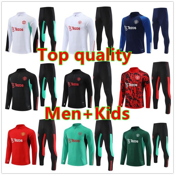 24 25 RASHFORD YORO tracksuit GARNACHO B. FERNANDES MARTINEZ MOUNT DALOT CASEMIRO SHAW MAINOO SANCHO tracksuits kids kit
