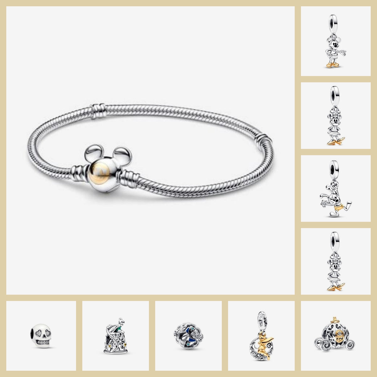 Charms Bracelet Charm 100 Anniversary Charm: Cartoon Charm, Love Charm Suitable for Women&#039;s Bracelet DIY Charm Accessories