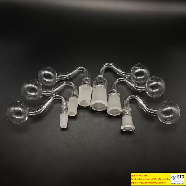 Glass Oil Burner Pipe Cheap Bubbler Pyrex Oil Burner Pipes with 10mm 14mm 18mm Male Female Joint Glass Handle Pipes