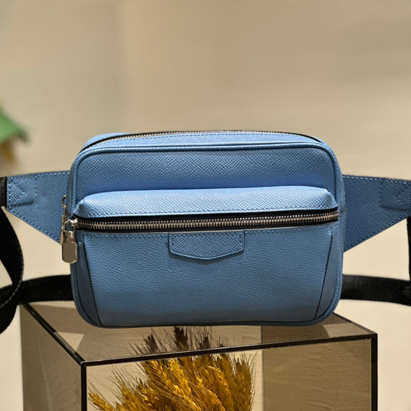 Designer Outdoor Waist Bag Coated Canvas Chest Bags 10A Mirror quality Men Belt Bags Cowhide Crossbody Bag Luxury Sling Backpack With Box L316