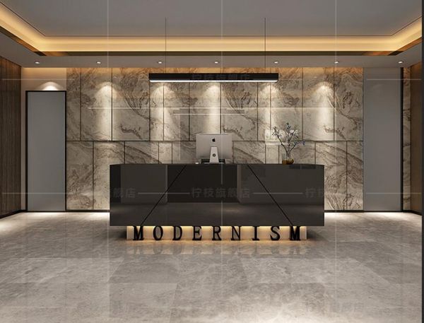 Black Front desk Reception desk hotel club clothing store cash register