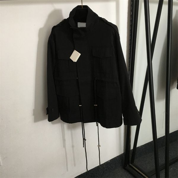 Casual Outdoor Jackets For Women Trench Coat Windbreaker Autumn Winter Long Sleeve Outerwear