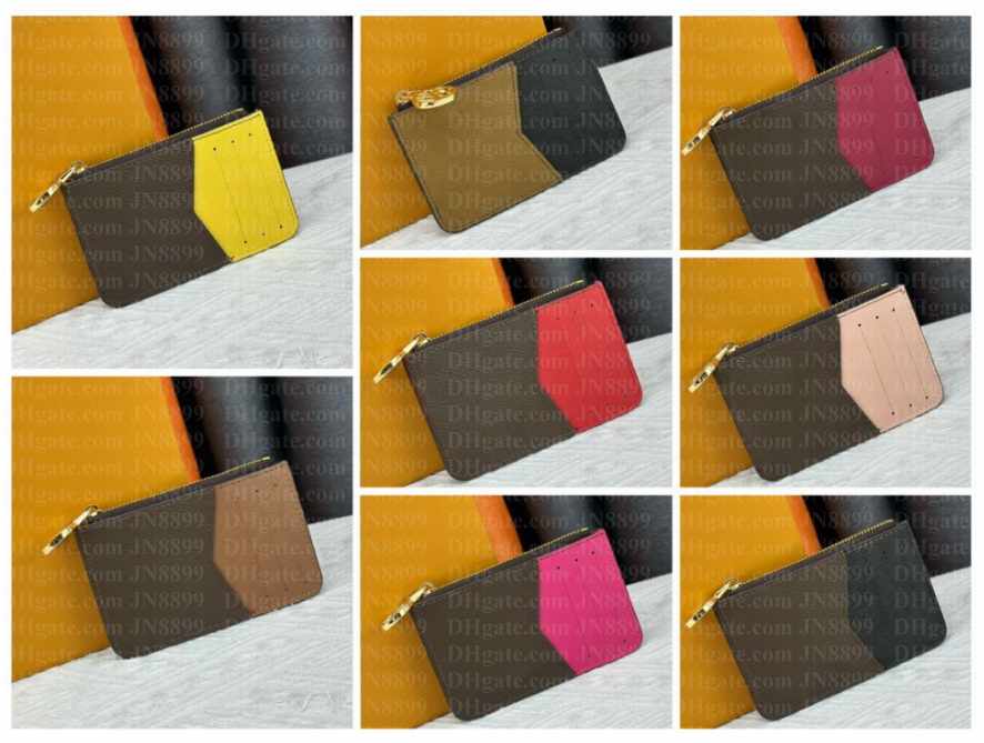 Designer Wallet Card Holders Wallets Zipper Coin Purse Ladies Fashion Women Men Designer Luxury Card Holder Key Pouch Credit TOP Mirror Quality With