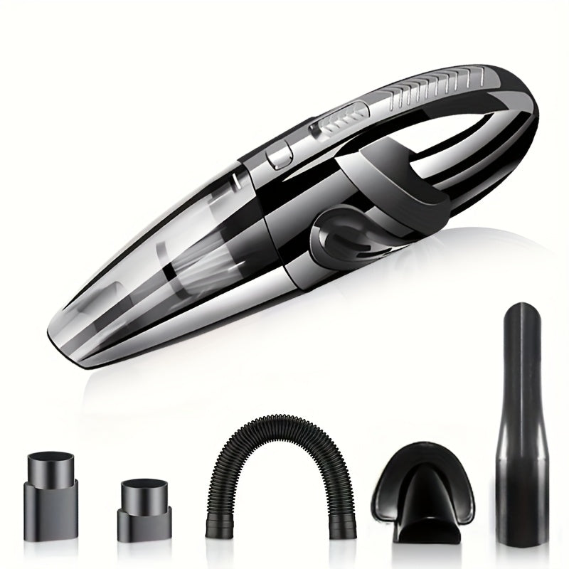 TEMU Car Vacuum Cleaner, Handheld Vacuum Cleaner With 4200pa Super Strong Suction, 1800mah Large Capacity, , With 5 Matching Accessories For Car