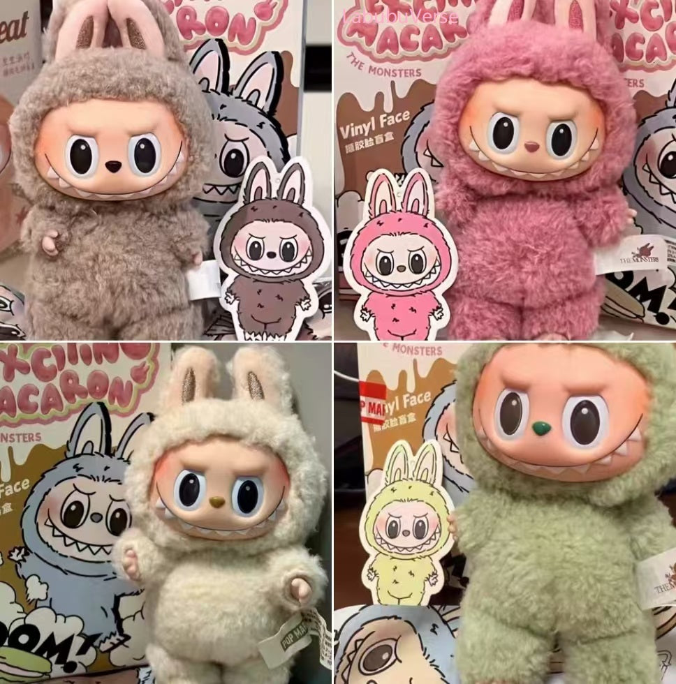 labubu doll V3 V2 V1 Monsters Big Into Energy SeriesBlind Box Kawaii Figure Face doll clothesDoll Keychain Seat Series Vinyl Face Doll Model Toy Bli