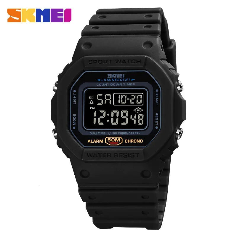 SKMEI 1628 Military Digital Watch for Men Sports Waterproof Shockproof Mens Wristwatches LED Didplay Alarm Clock Reloj Hombre 250819