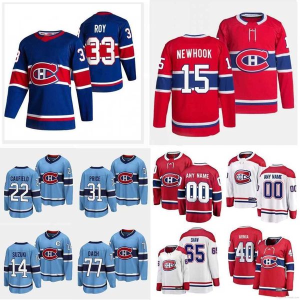 Men Kids Women Hockey 5 David Reinbacher Jersey 14 Nick Suzuki 77 Kirby Dach 22 Cole Caufield 8 Mike Matheson 17 Josh Anderson 28 Christian