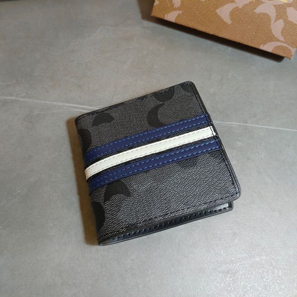 Luxury designer Wallets leather Short Purse Wallets Purse Vintage Woman Men Classic Card Holder Coin Purse Famous plaid lettering plaid flor