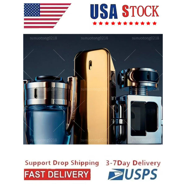 US 3-7days top man Cologne fragrance for Perfume women fame edp 4*30ml 4pcs Gift box set Eau de Toilette Deodorant Spray for quick delivery