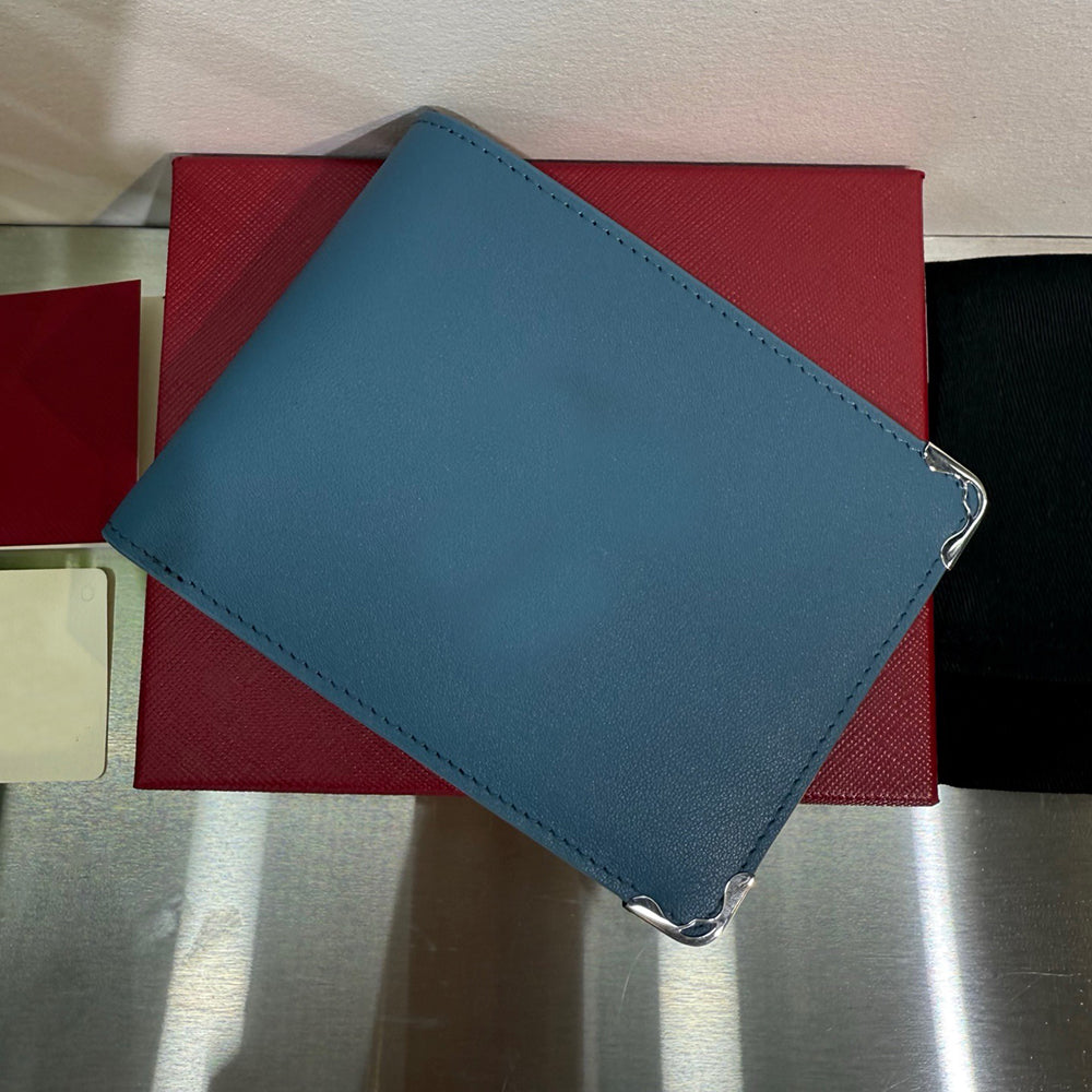 Credit Card Holder Men&#039;s Wallet Genuine Leather Top Quality Money Pocket Coin Purse Luxury Designer 6-Card Slot Business Card ID Case Women&#03