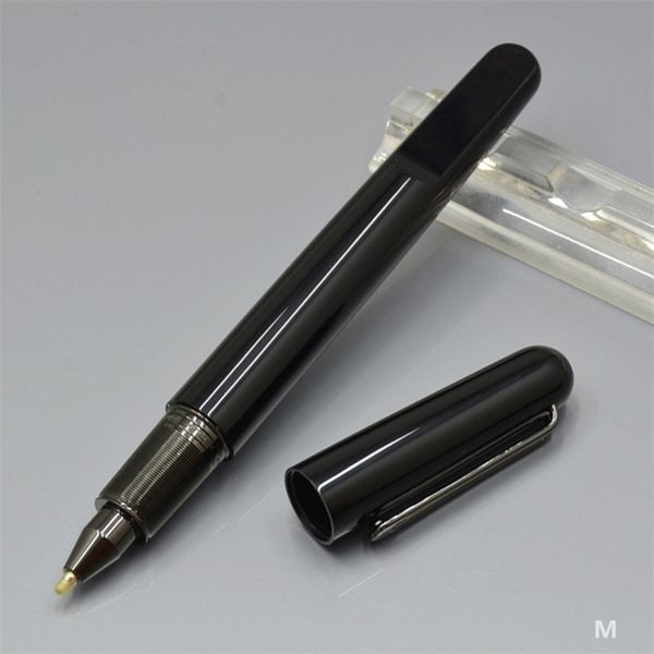 wholesale Promotion Black M Roller Ball Pen business office stationery Magnetic closing cap ball pens gift No Box