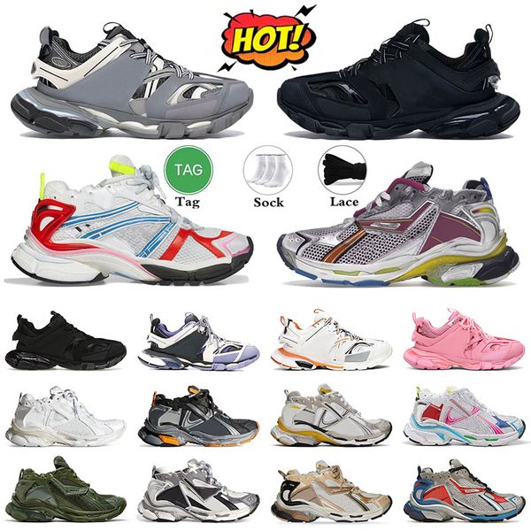 Wholesale 7.0 Designer Sapatos casuais 3.0 7.5 Plataforma de moda de luxo Sneakers Sports Deconstruction Transmit Women Mens treinadores 7 T
