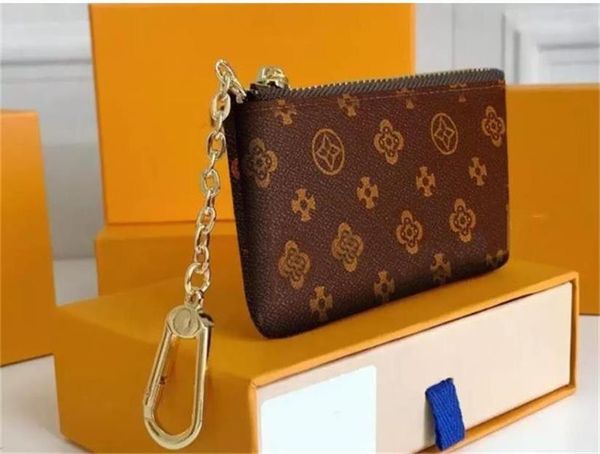 Designers s KEY POUCH POCHETTE CLES Women Mens Credit Card Holder Coin Purses Mini Wallet